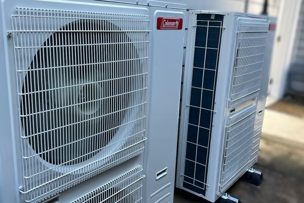 Coleman Heat Pump Coleman heat pump outdoor unit professionally installed by Dave’s Heating.